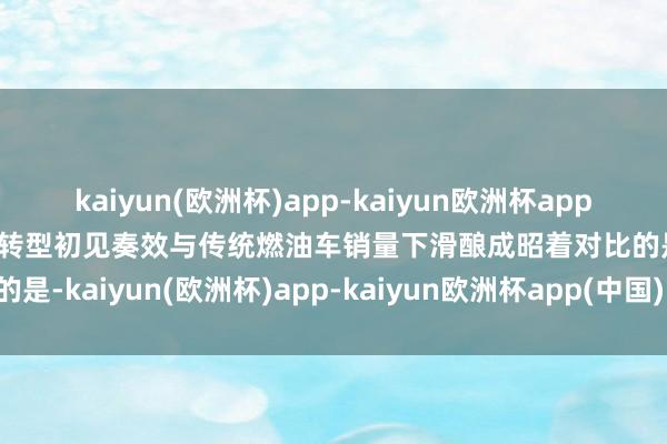 kaiyun(欧洲杯)app-kaiyun欧洲杯app(中国)官方网站-登录入口转型初见奏效与传统燃油车销量下滑酿成昭着对比的是-kaiyun(欧洲杯)app-kaiyun欧洲杯app(中国)官方网站-登录入口