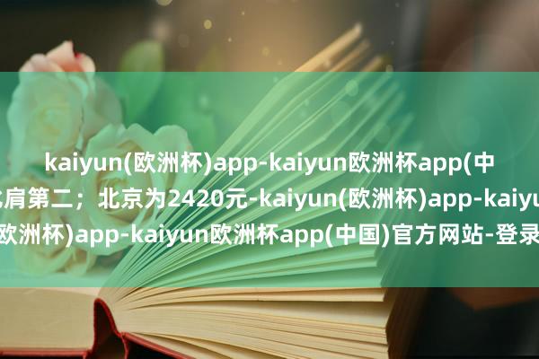 kaiyun(欧洲杯)app-kaiyun欧洲杯app(中国)官方网站-登录入口比肩第二；北京为2420元-kaiyun(欧洲杯)app-kaiyun欧洲杯app(中国)官方网站-登录入口