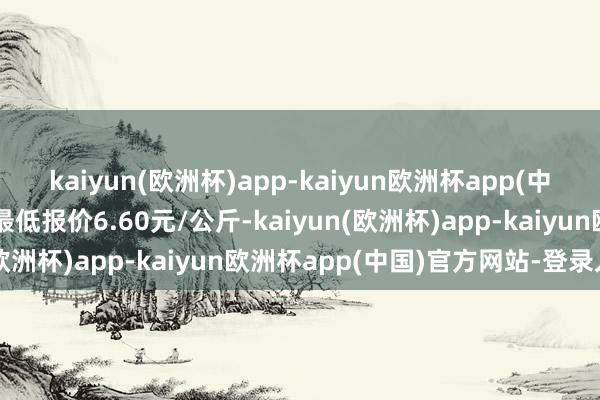 kaiyun(欧洲杯)app-kaiyun欧洲杯app(中国)官方网站-登录入口最低报价6.60元/公斤-kaiyun(欧洲杯)app-kaiyun欧洲杯app(中国)官方网站-登录入口