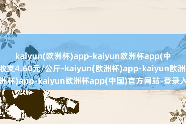 kaiyun(欧洲杯)app-kaiyun欧洲杯app(中国)官方网站-登录入口收支4.60元/公斤-kaiyun(欧洲杯)app-kaiyun欧洲杯app(中国)官方网站-登录入口