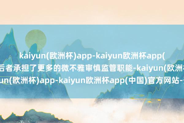 kaiyun(欧洲杯)app-kaiyun欧洲杯app(中国)官方网站-登录入口后者承担了更多的微不雅审慎监管职能-kaiyun(欧洲杯)app-kaiyun欧洲杯app(中国)官方网站-登录入口