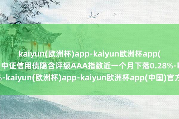 kaiyun(欧洲杯)app-kaiyun欧洲杯app(中国)官方网站-登录入口中证信用债隐含评级AAA指数近一个月下落0.28%-kaiyun(欧洲杯)app-kaiyun欧洲杯app(中国)官方网站-登录入口