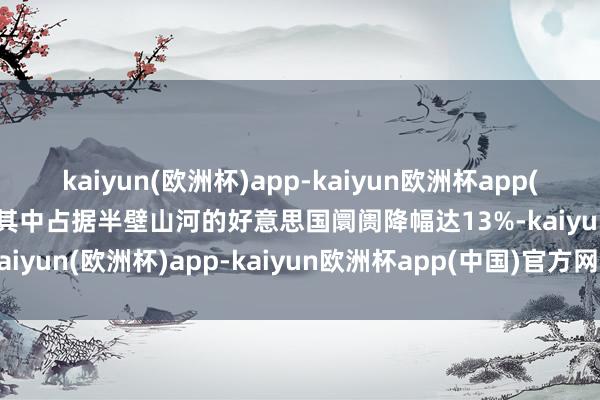 kaiyun(欧洲杯)app-kaiyun欧洲杯app(中国)官方网站-登录入口其中占据半壁山河的好意思国阛阓降幅达13%-kaiyun(欧洲杯)app-kaiyun欧洲杯app(中国)官方网站-登录入口