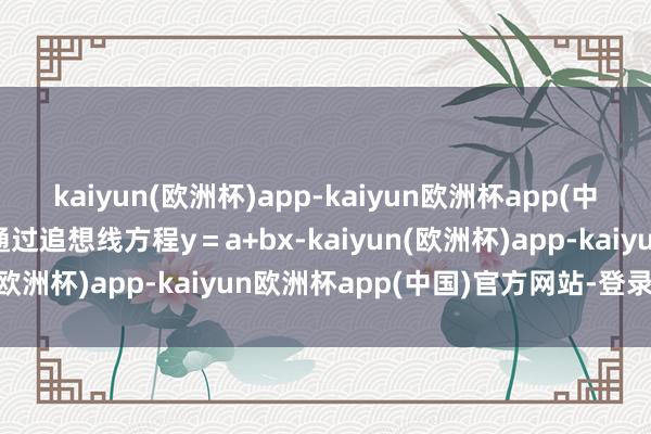 kaiyun(欧洲杯)app-kaiyun欧洲杯app(中国)官方网站-登录入口通过追想线方程y＝a+bx-kaiyun(欧洲杯)app-kaiyun欧洲杯app(中国)官方网站-登录入口